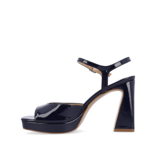 ZIARRE STRAPPY BLOCK HEELS IN PATENT