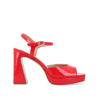 ZIARRE STRAPPY BLOCK HEELS IN PATENT