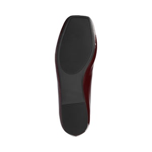 ZIMIA SQUARE TOE FLATS IN VEGAN LEATHER