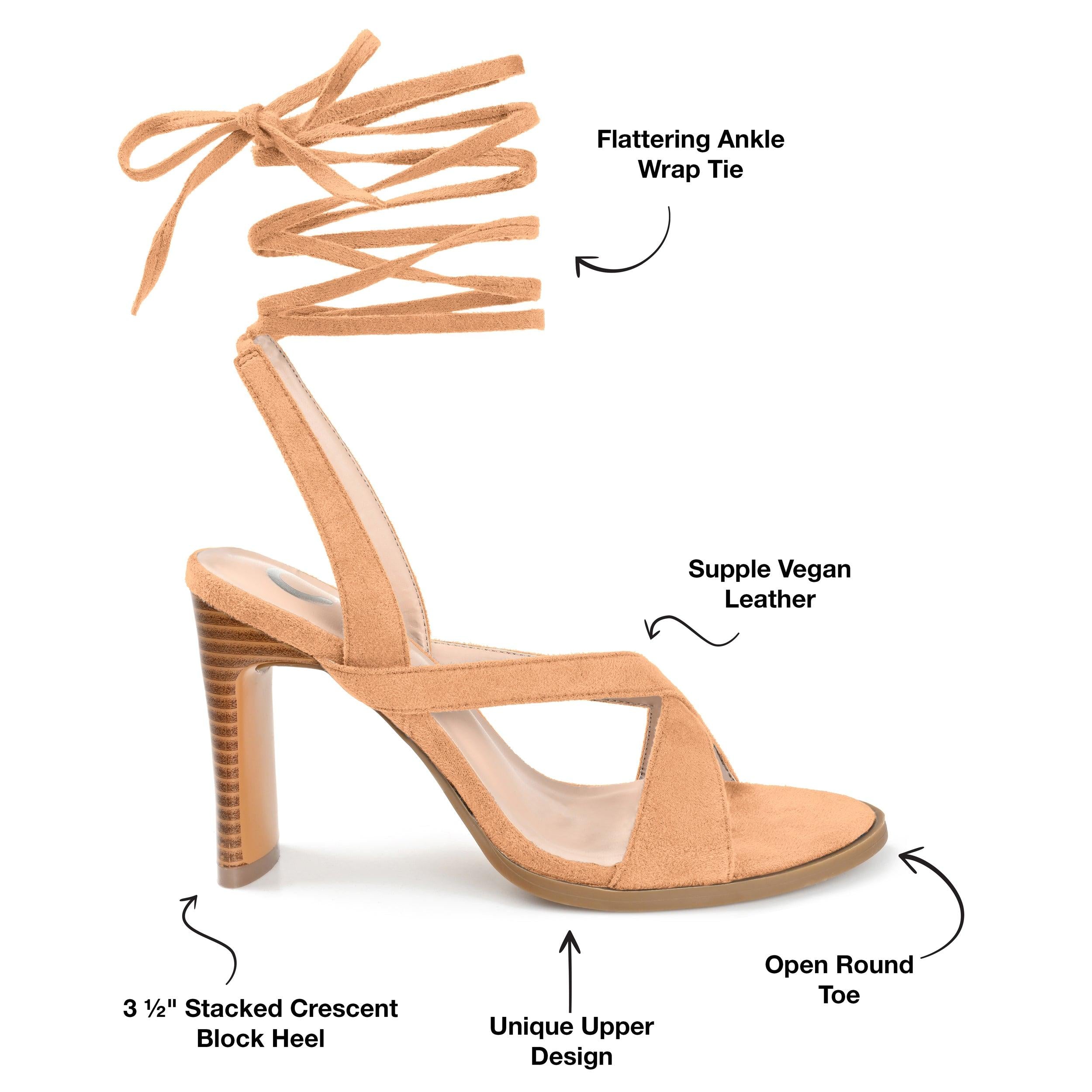 ADALEE HEELED SANDALS - Tan