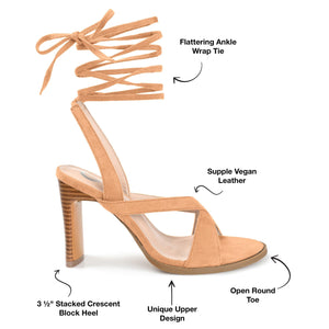ADALEE HEELED SANDALS - Tan