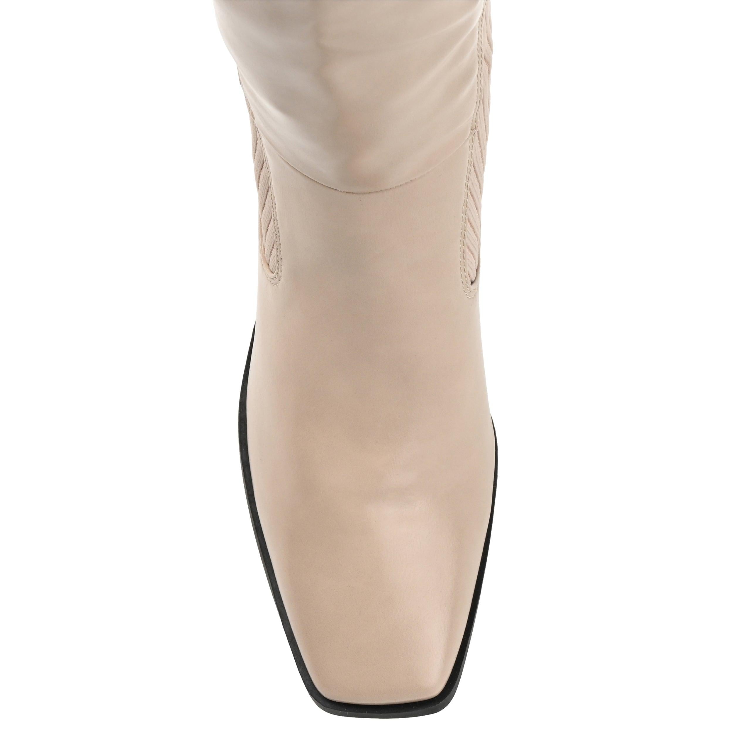 WINNY KNEE HIGH BOOTS IN WIDE CALF - Taupe