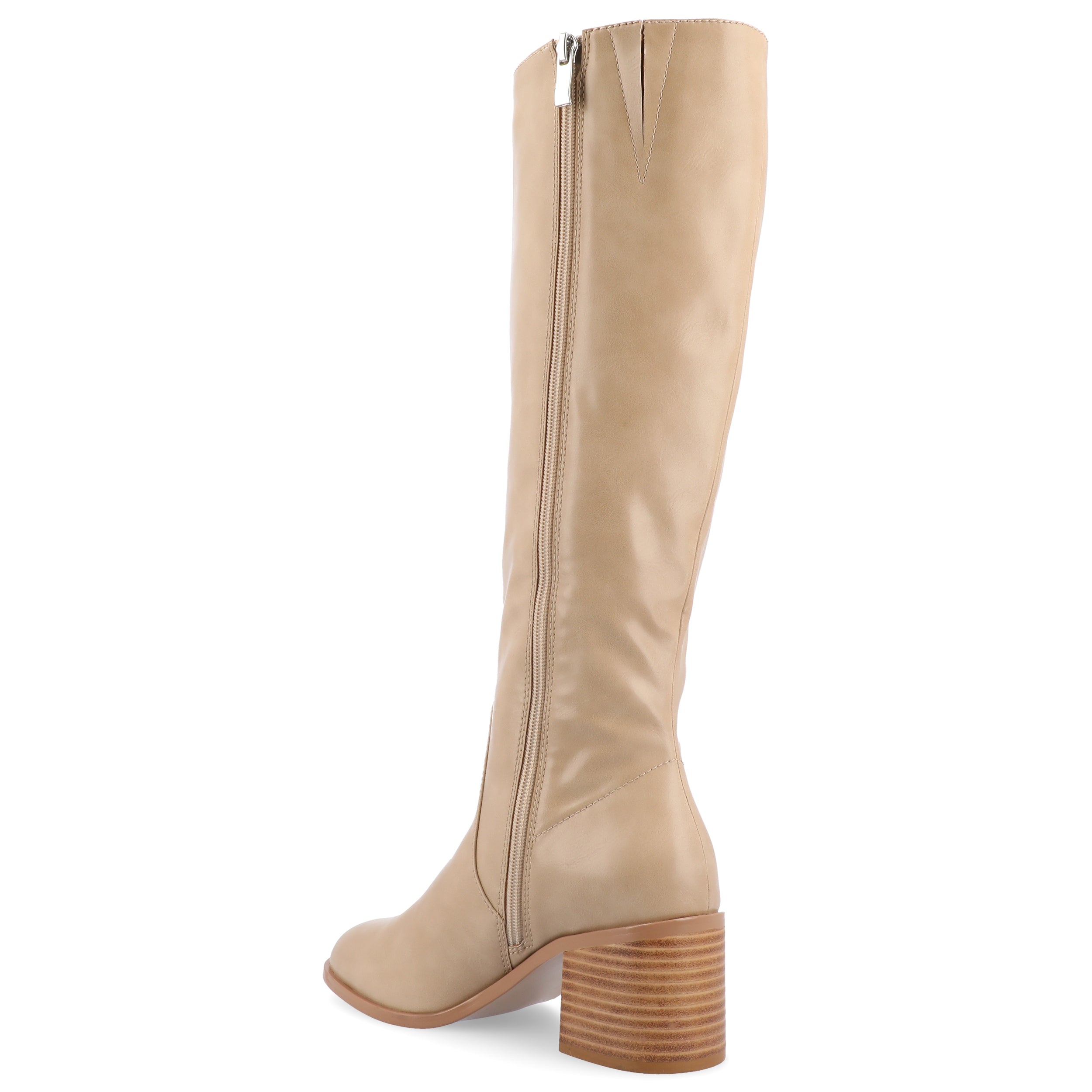 ROMILLY KNEE HIGH BOOTS IN X-WIDE CALF - Tan