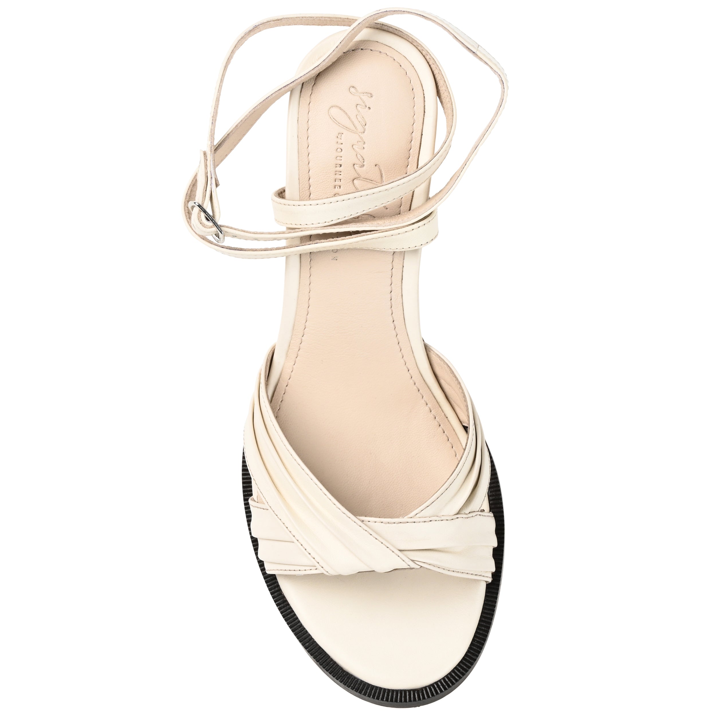 FREEDA STRAPPY HEELED SANDALS IN LEATHER - Off White