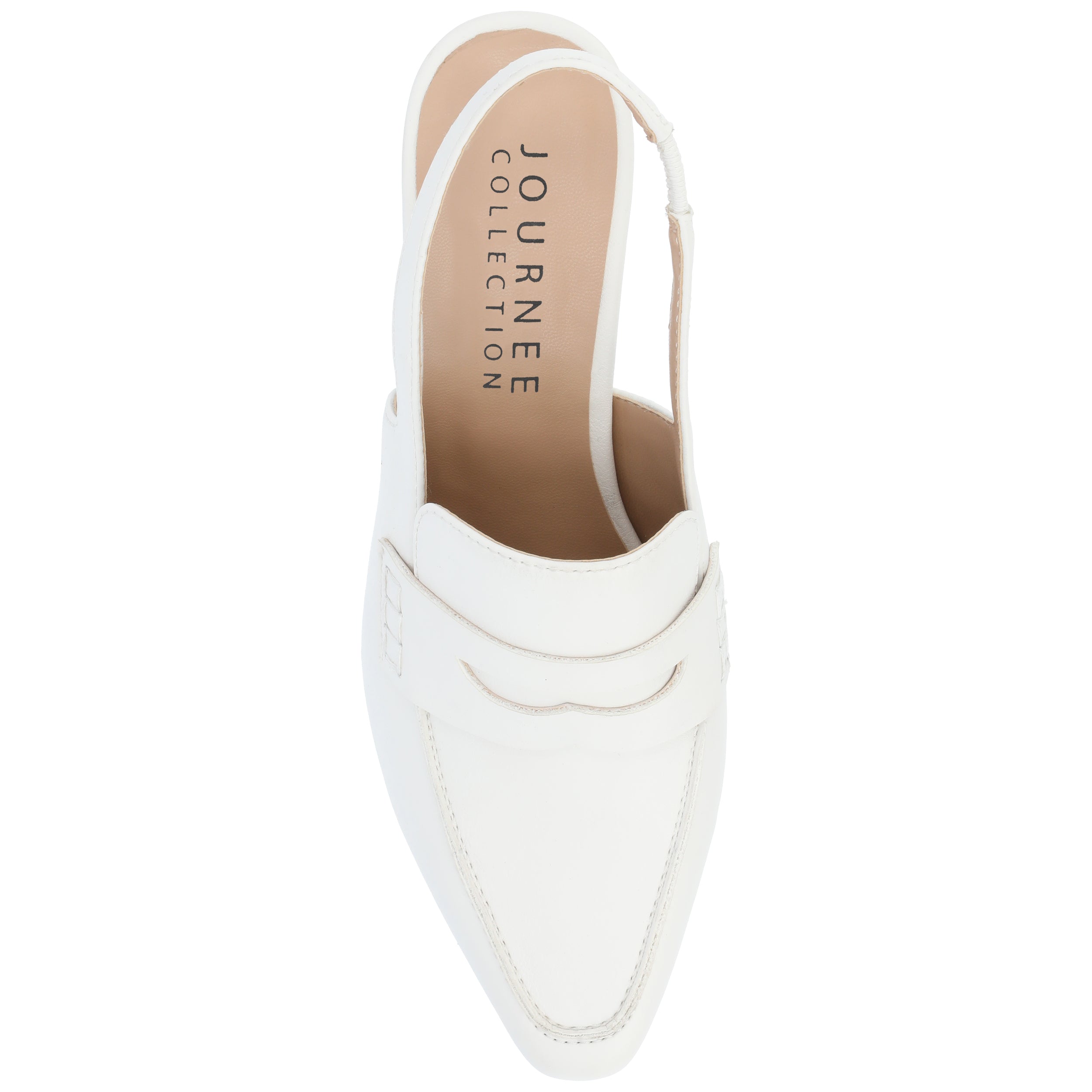 AMORY KITTEN HEEL LOAFERS IN FAUX LEATHER – Journee Collection