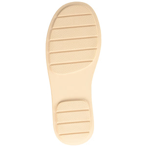 EBBY PLATFORM SOCK BOOT IN KNIT FABRIC - Cream