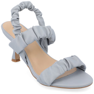 AMAREE STRAPPY HEELS IN VEGAN LEATHER - Blue