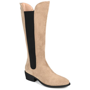 CELESST CHELSEA BOOTS IN FAUX SUEDE - Taupe