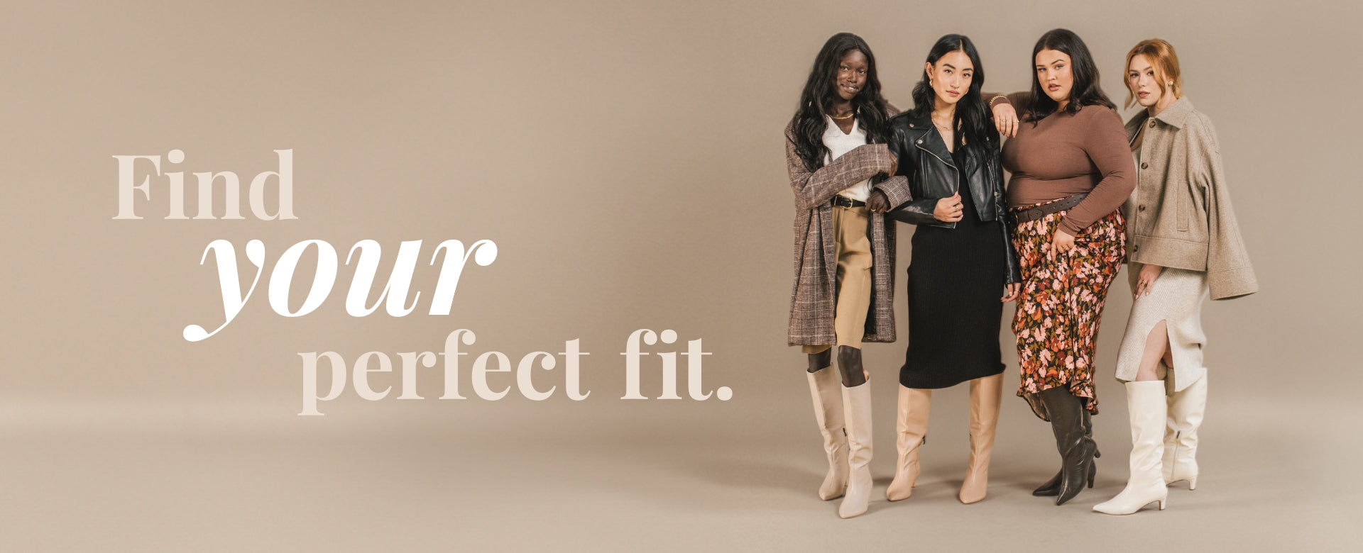 find your perfect fit desktop banner