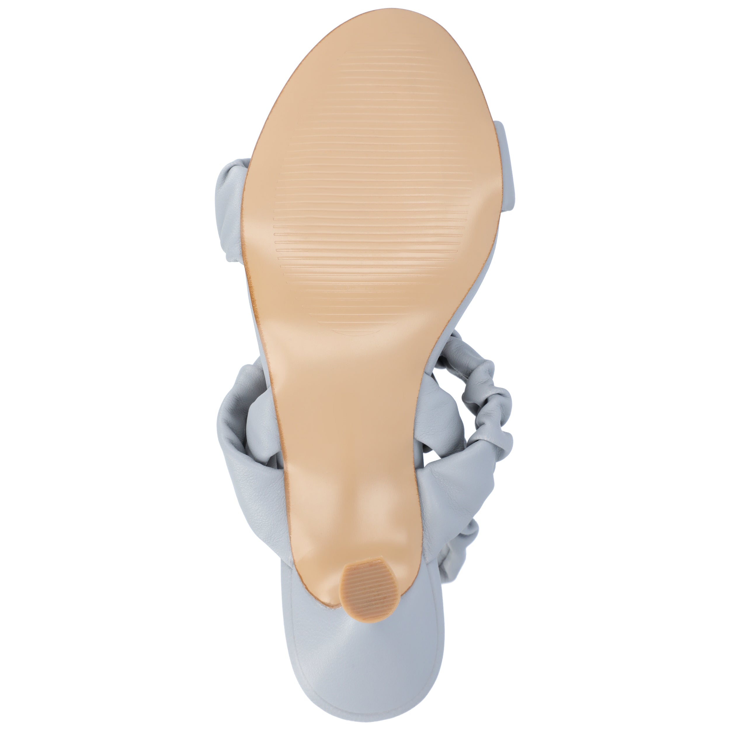 AMAREE STRAPPY HEELS IN VEGAN LEATHER - Blue