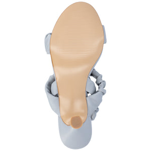 AMAREE STRAPPY HEELS IN VEGAN LEATHER - Blue