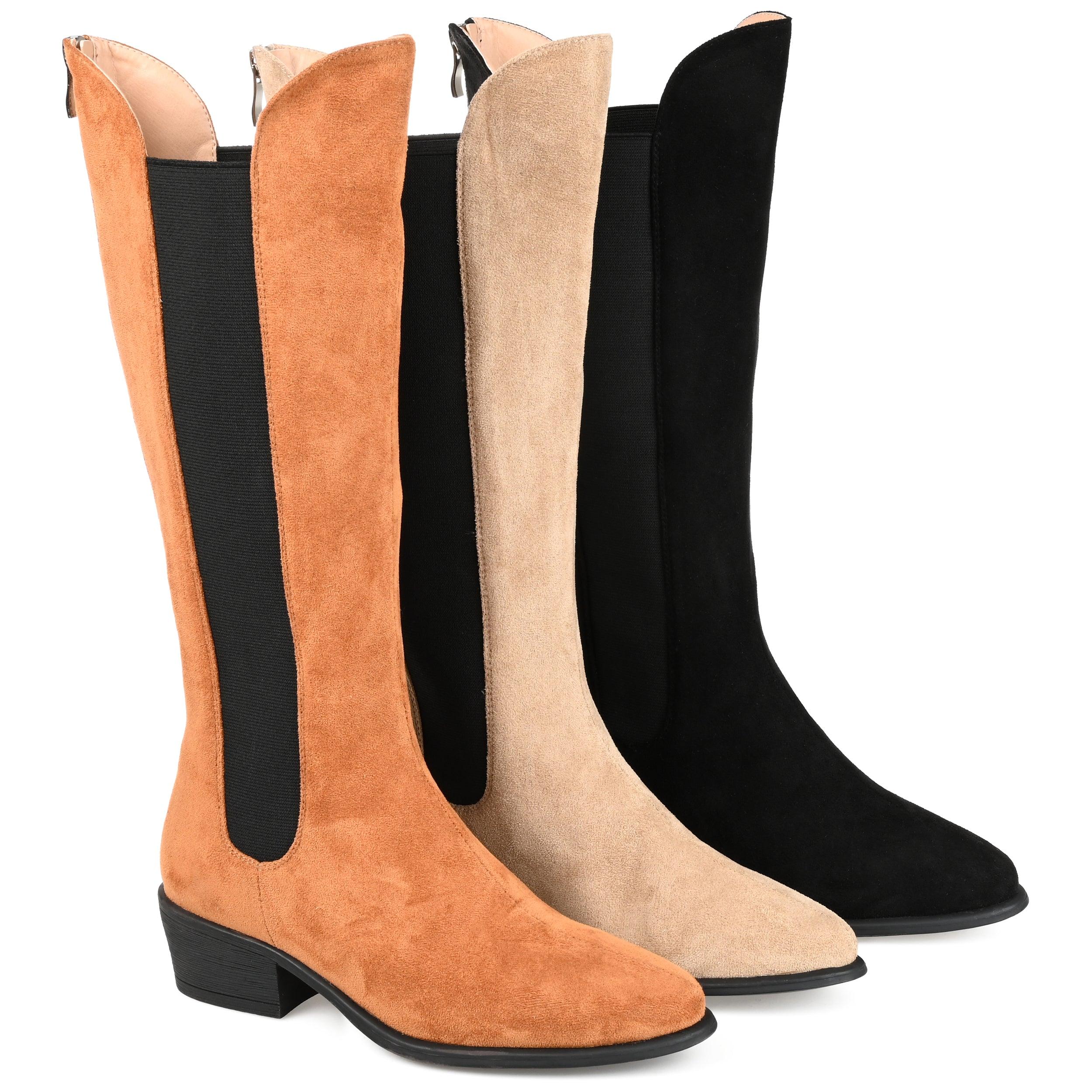 CELESST CHELSEA BOOTS IN FAUX SUEDE - Taupe