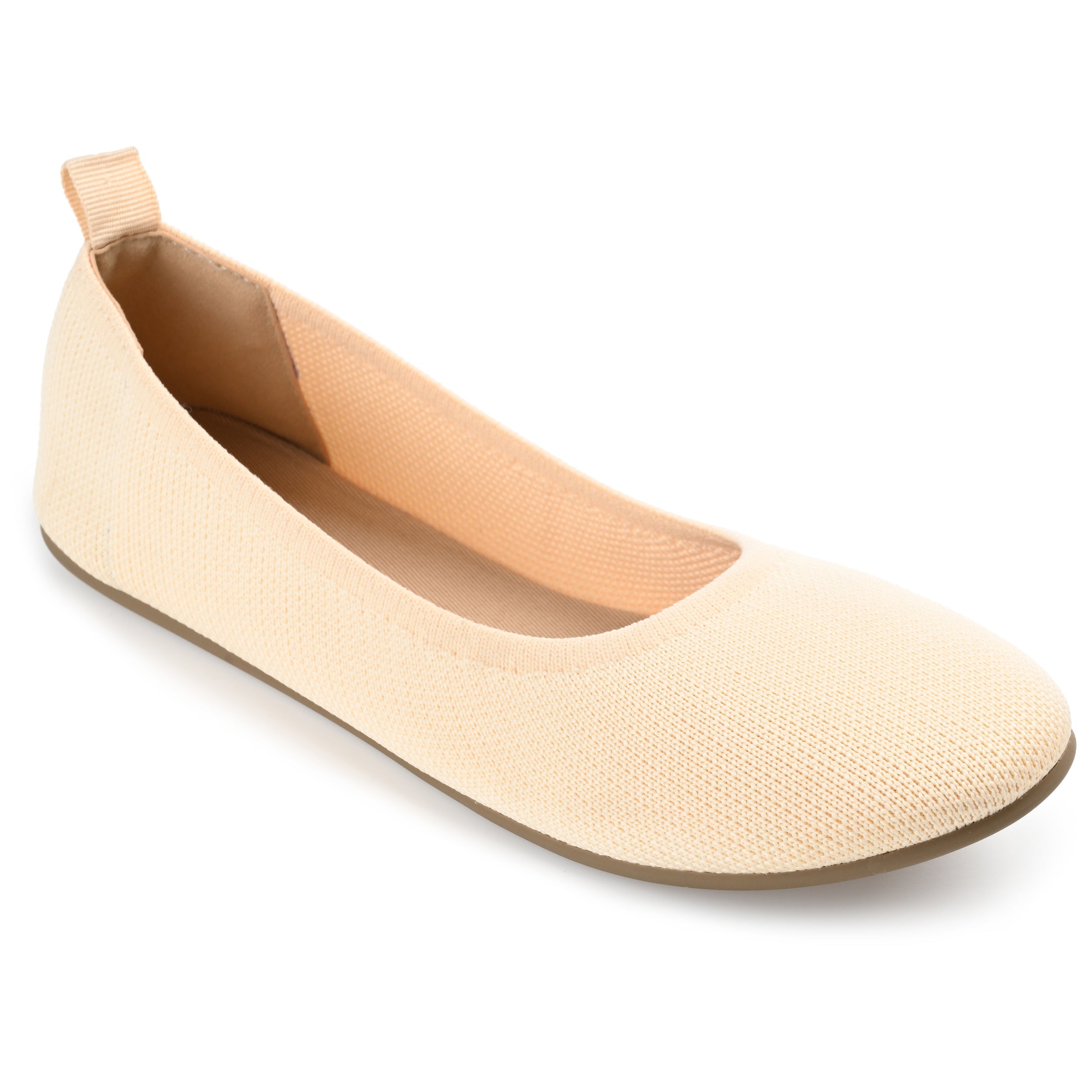 BALLET FLAT IN FABRIC (WIDE) - Cream