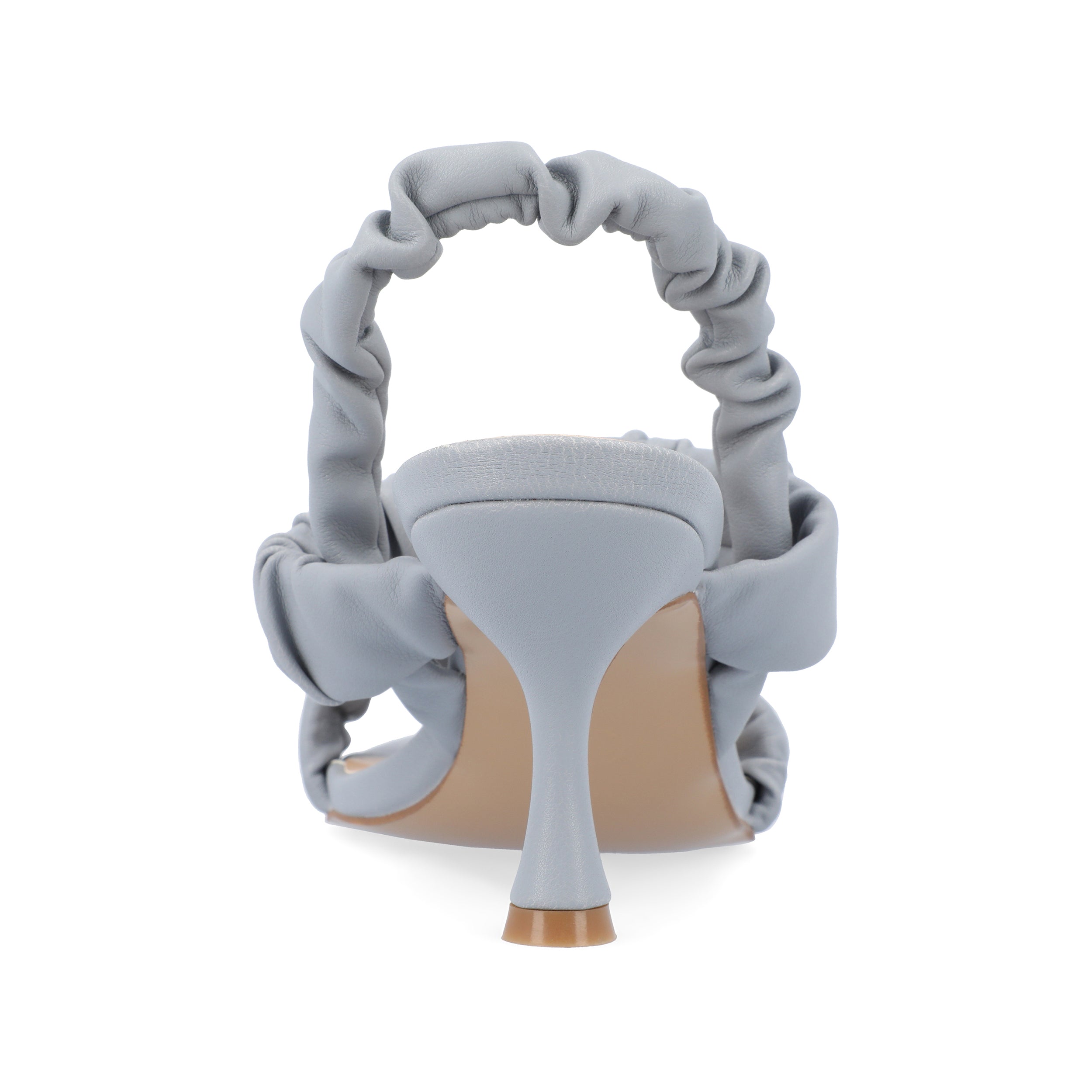 AMAREE STRAPPY HEELS IN VEGAN LEATHER - Blue