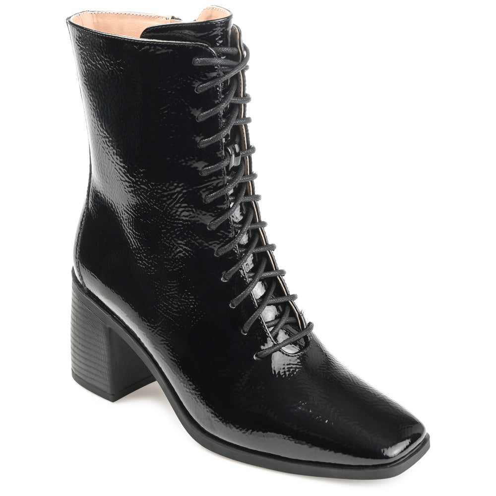 COVVA LACE-UP BOOTIES IN WIDE