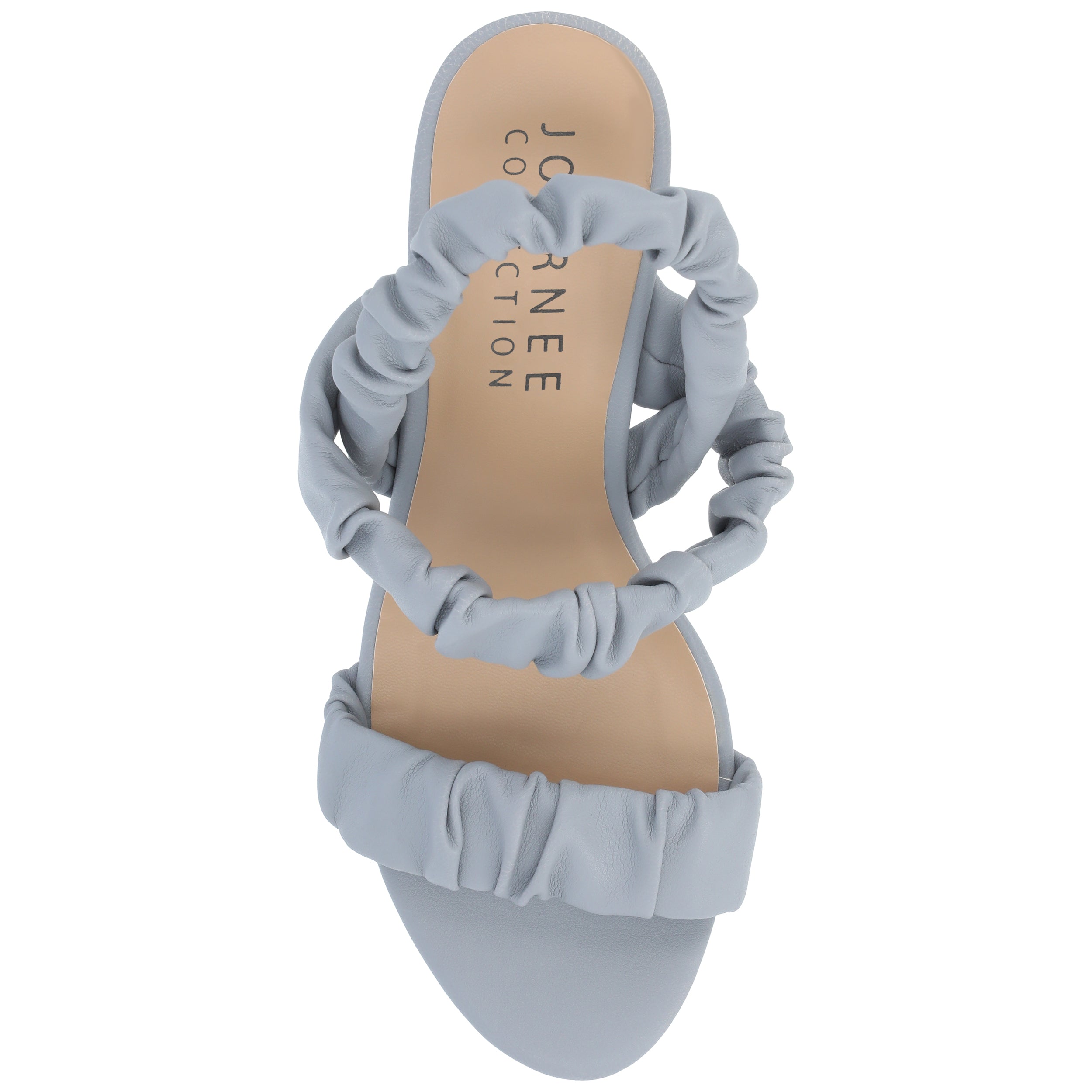 AMAREE STRAPPY HEELS IN VEGAN LEATHER - Blue