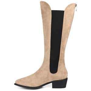 CELESST CHELSEA BOOTS IN FAUX SUEDE - Taupe