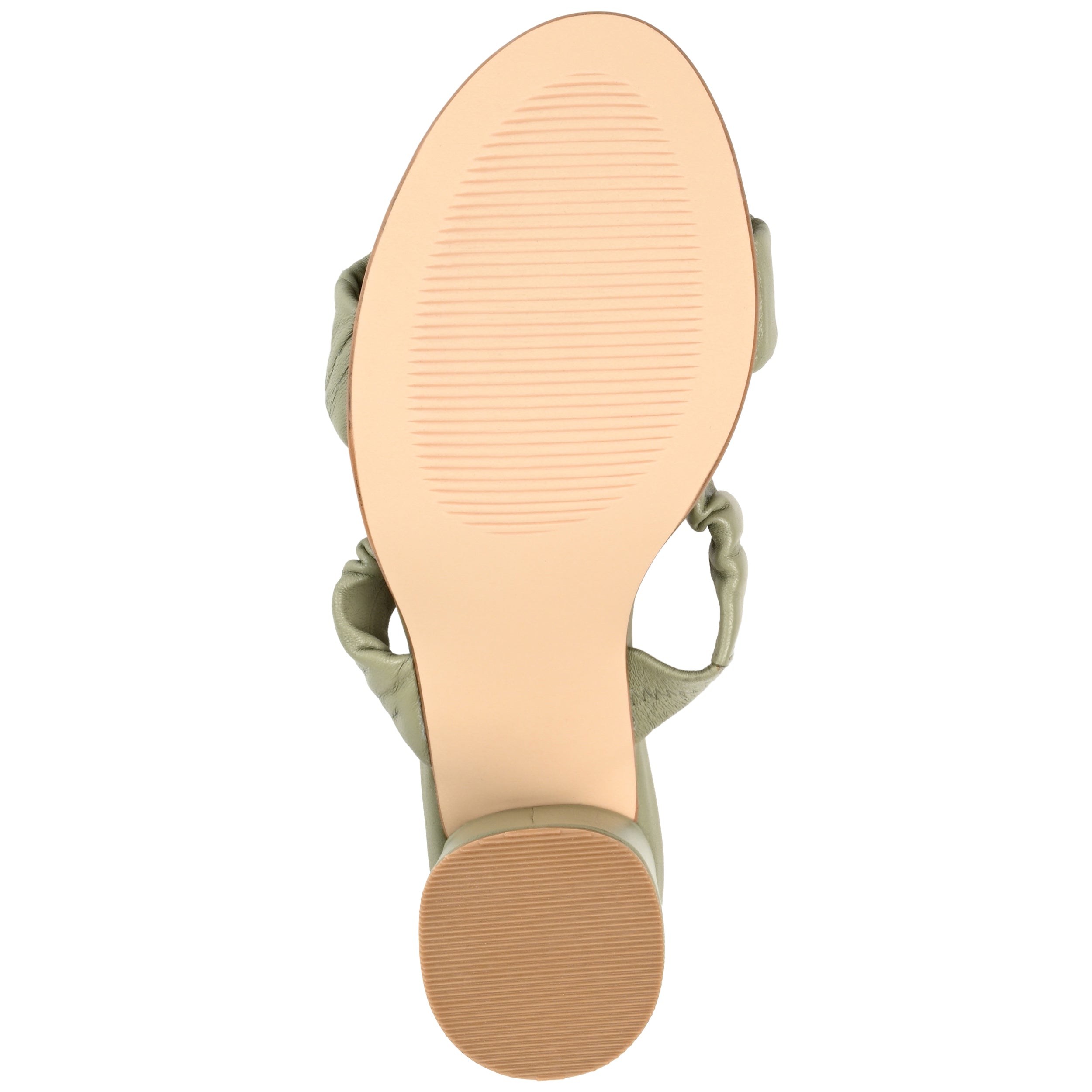 VIDDA STRAPPY BLOCK HEELS IN LEATHER - Green