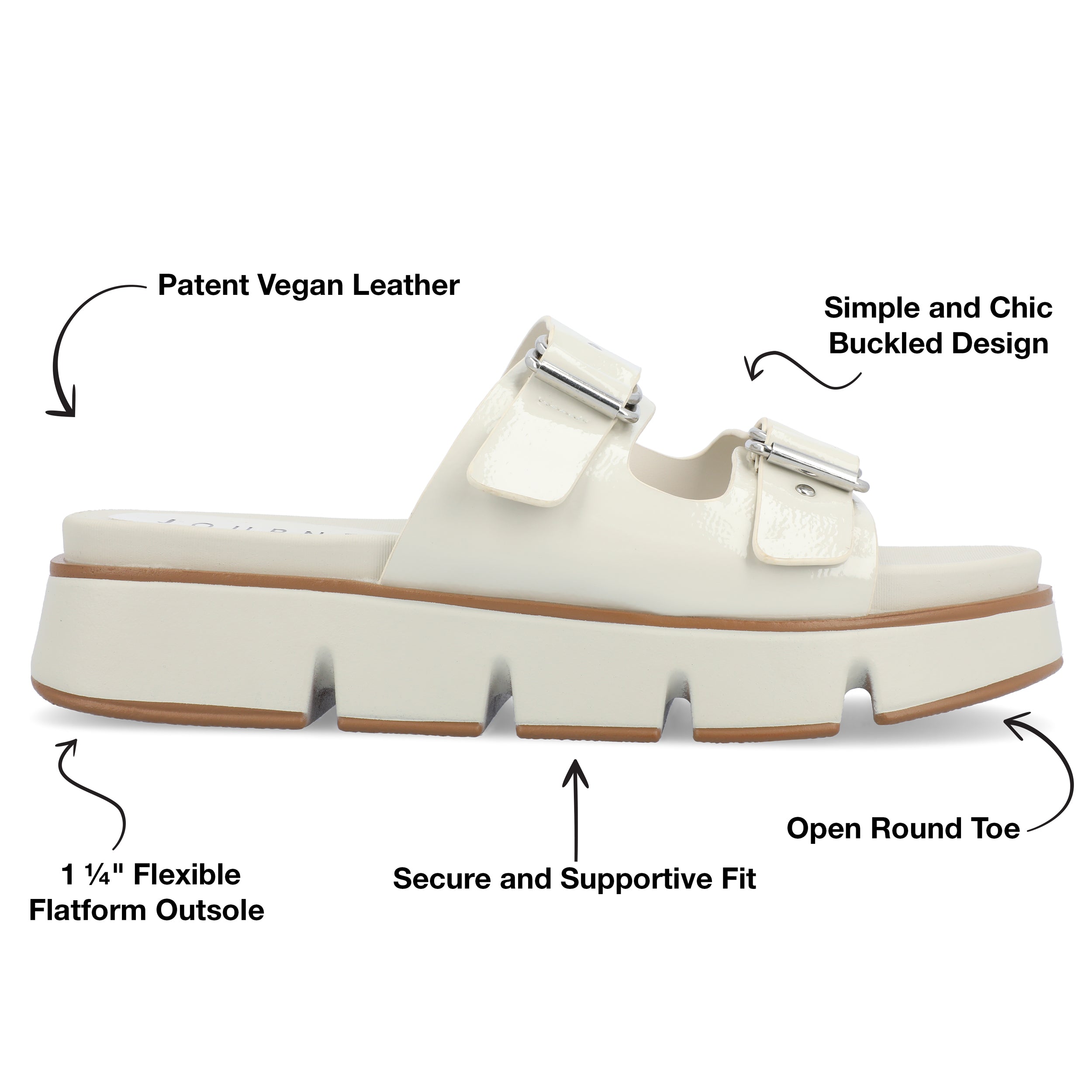 KANDRI SLIP-ON SANDALS - Ivory