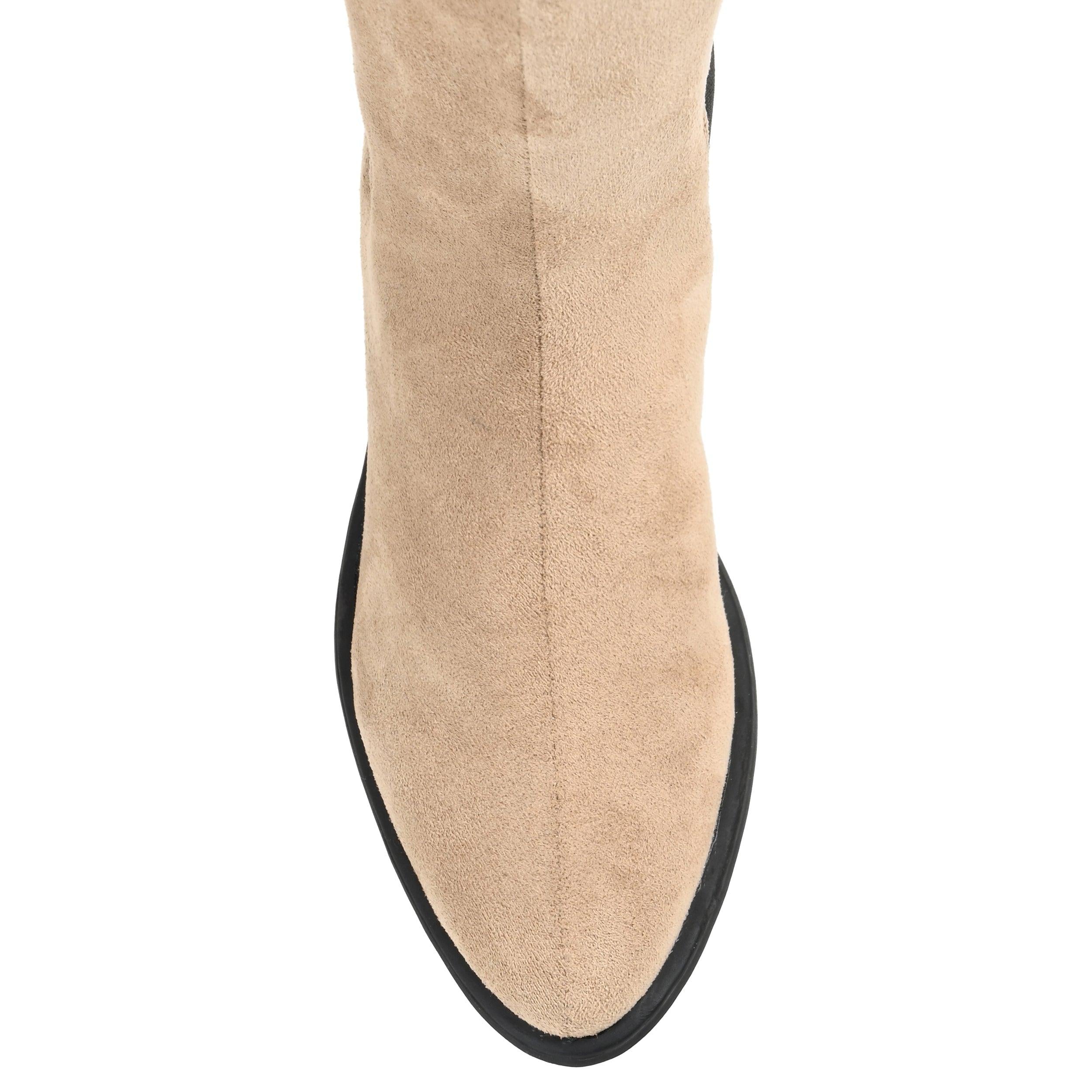 CELESST CHELSEA BOOTS IN FAUX SUEDE - Taupe