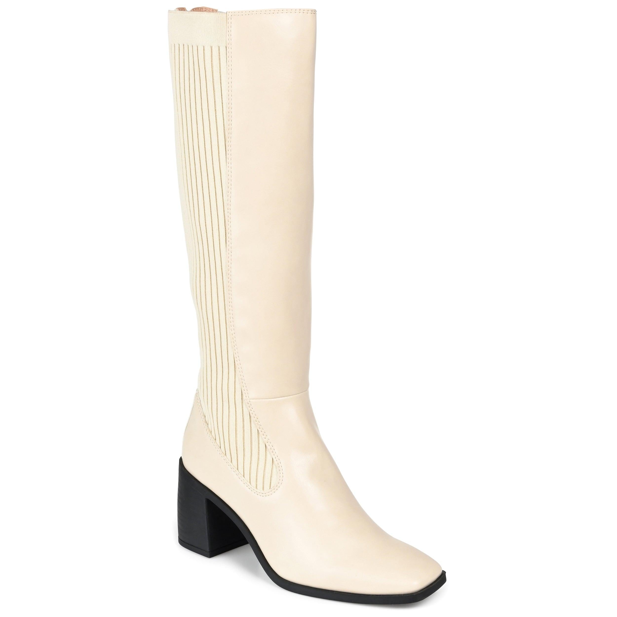 WINNY KNEE HIGH BOOTS IN X-WIDE CALF - Bone