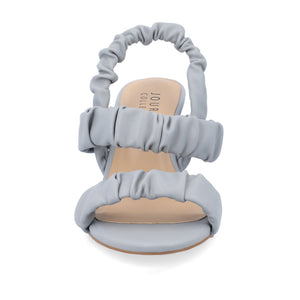 AMAREE STRAPPY HEELS IN VEGAN LEATHER - Blue