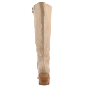 ROMILLY KNEE HIGH BOOTS IN X-WIDE CALF - Tan