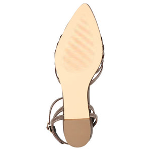 DEXIE FISHERMAN FLATS IN LEATHER - Brown