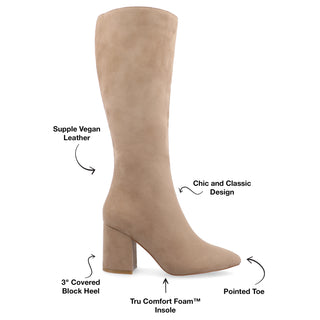 AMEYLIA KNEE-HIGH BOOTS IN X-WIDE CALF