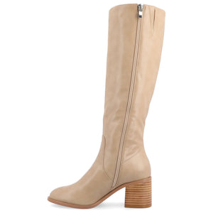 ROMILLY KNEE HIGH BOOTS IN X-WIDE CALF - Tan
