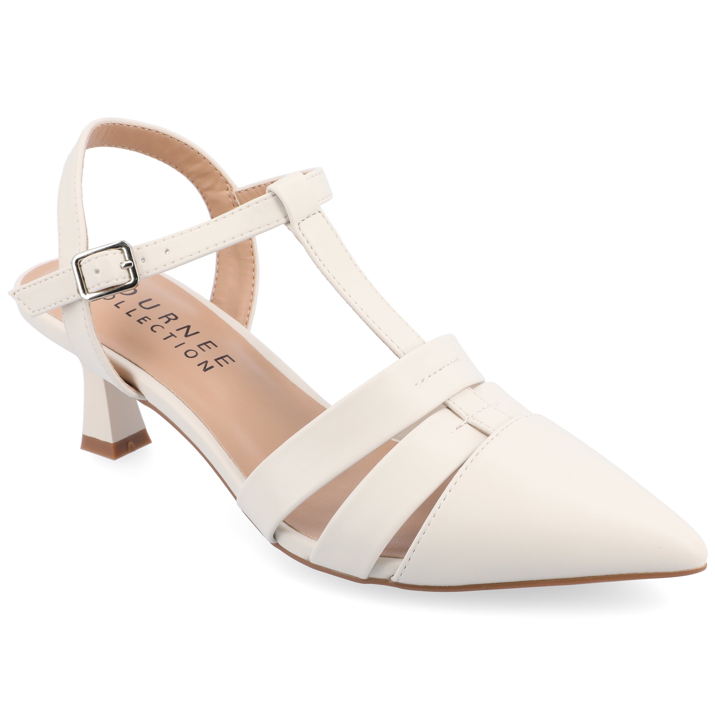 JAZLYNN T-STRAP KITTEN HEELS IN STATEMENT – Journee Collection