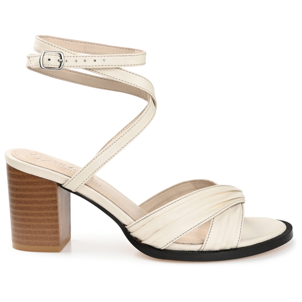 FREEDA STRAPPY HEELED SANDALS IN LEATHER