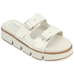 KANDRI SLIP-ON SANDALS - Ivory