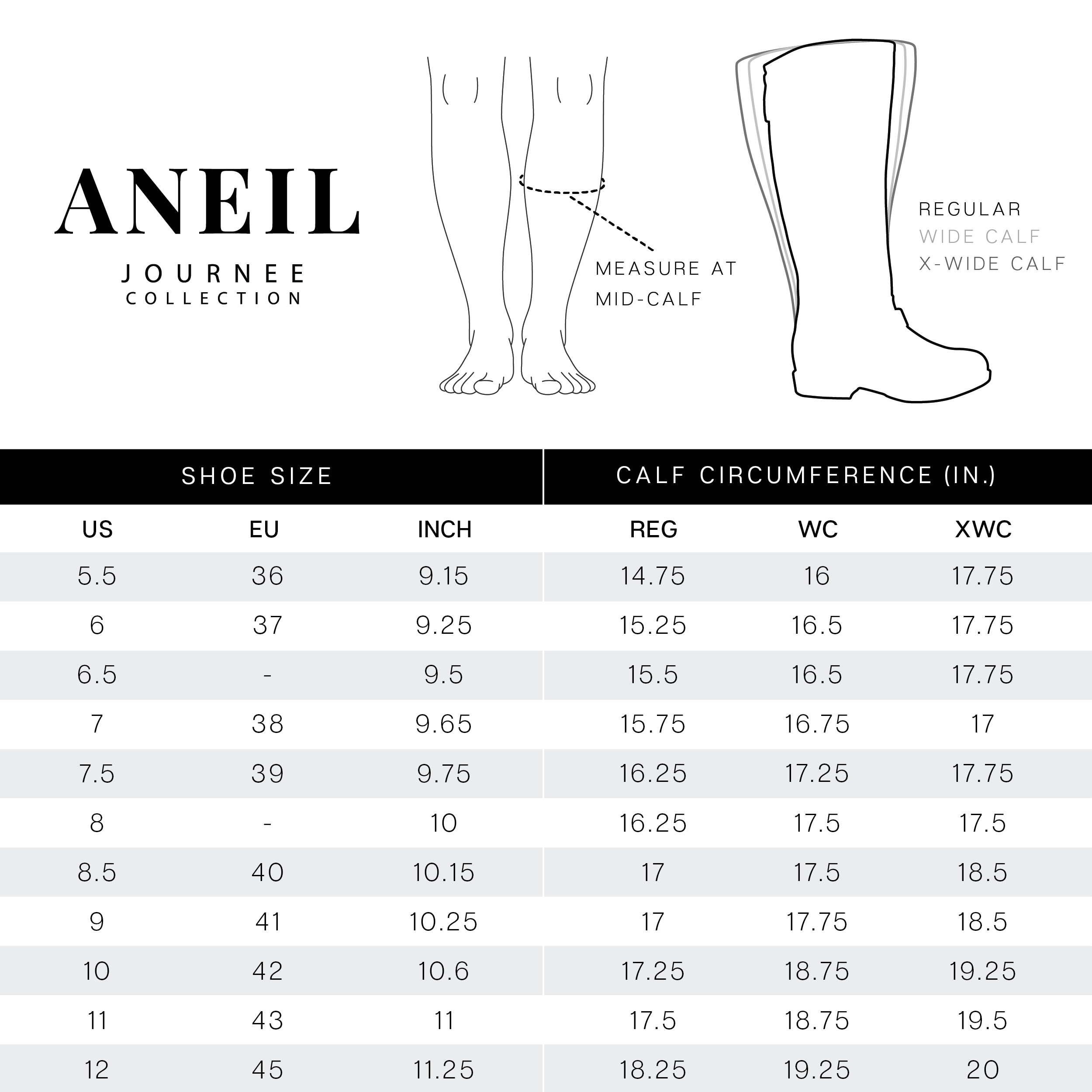 ANEIL WIDE WIDTH AND EXTRA WIDE CALF - Journee Collection