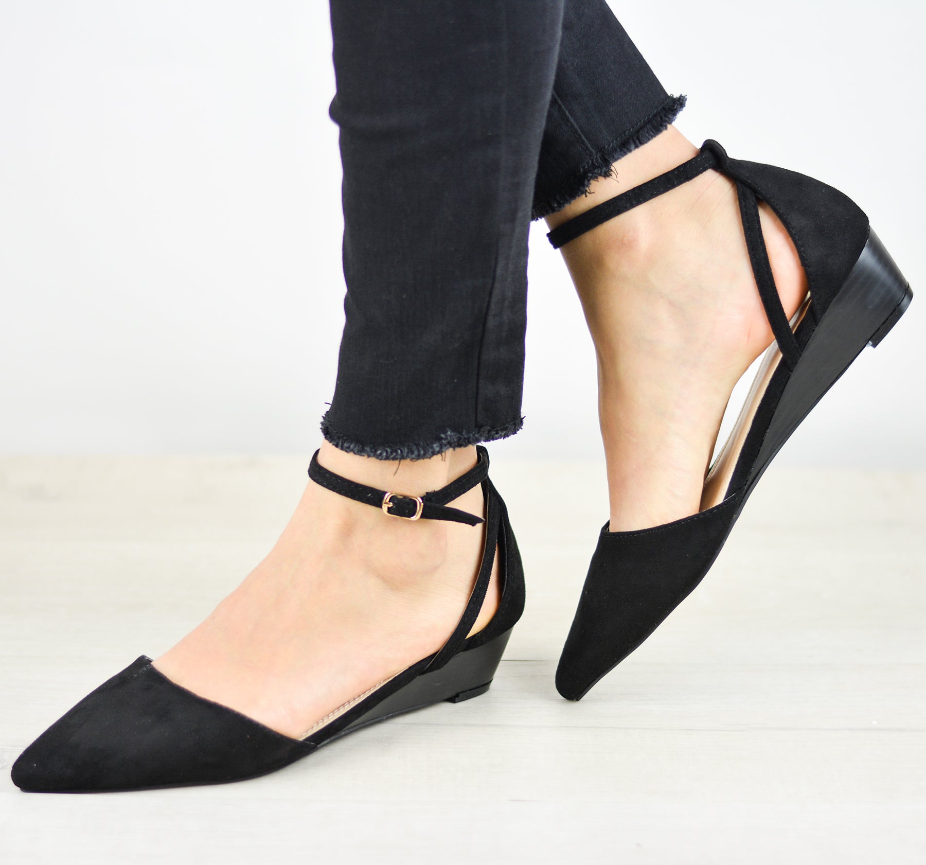 Arkie Wedge Heels | Side Cut-Outs Heels | Journee Collection