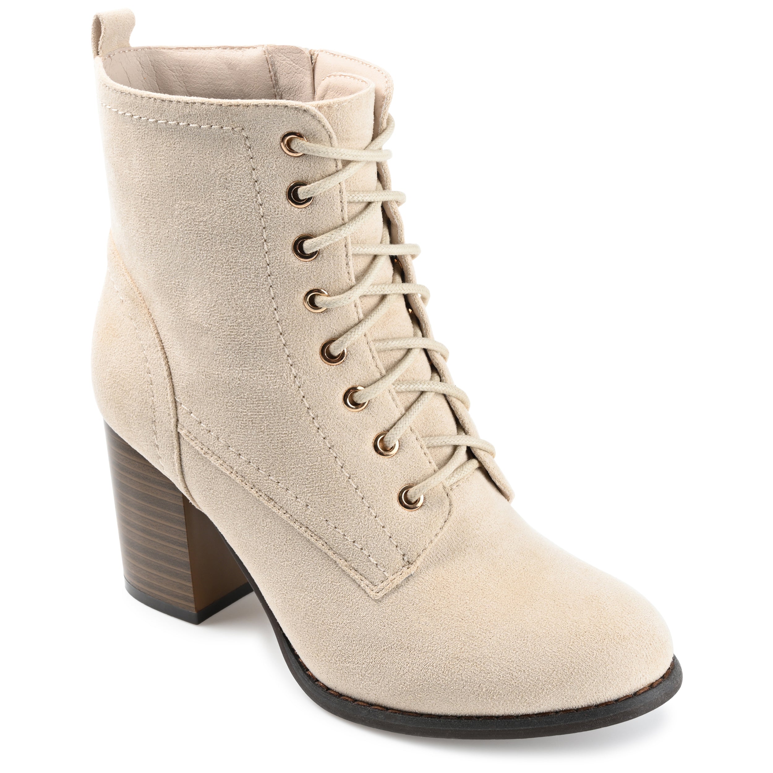 Baylor Heeled Booties | Lace-Up Ankle Boots | Journee Collection