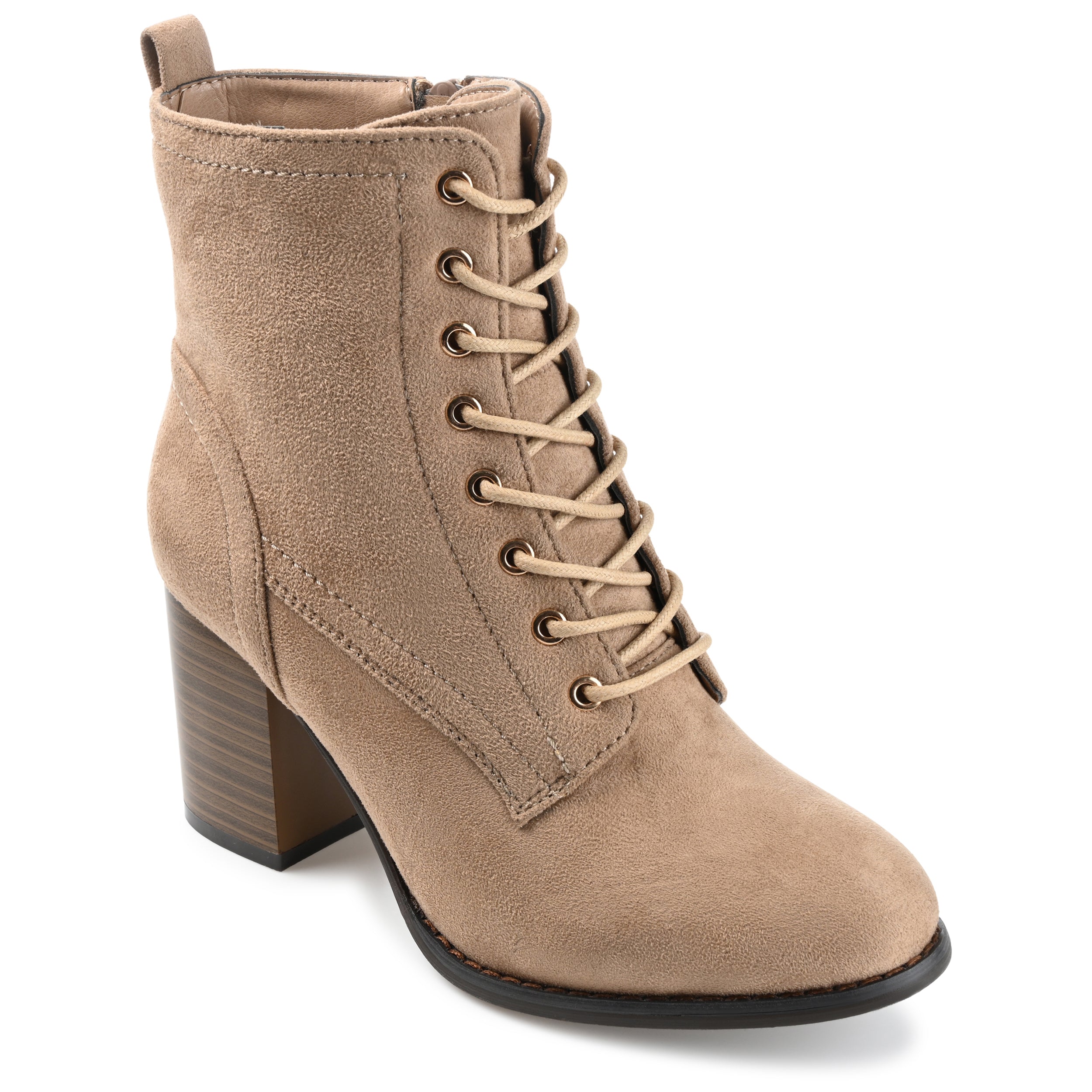 Baylor Heeled Booties | Lace-Up Ankle Boots | Journee Collection