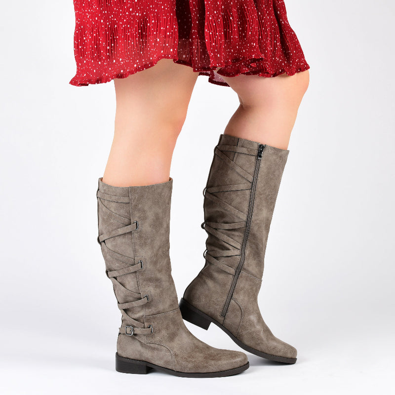 CARLY RIDING BOOTS IN WIDE CALF