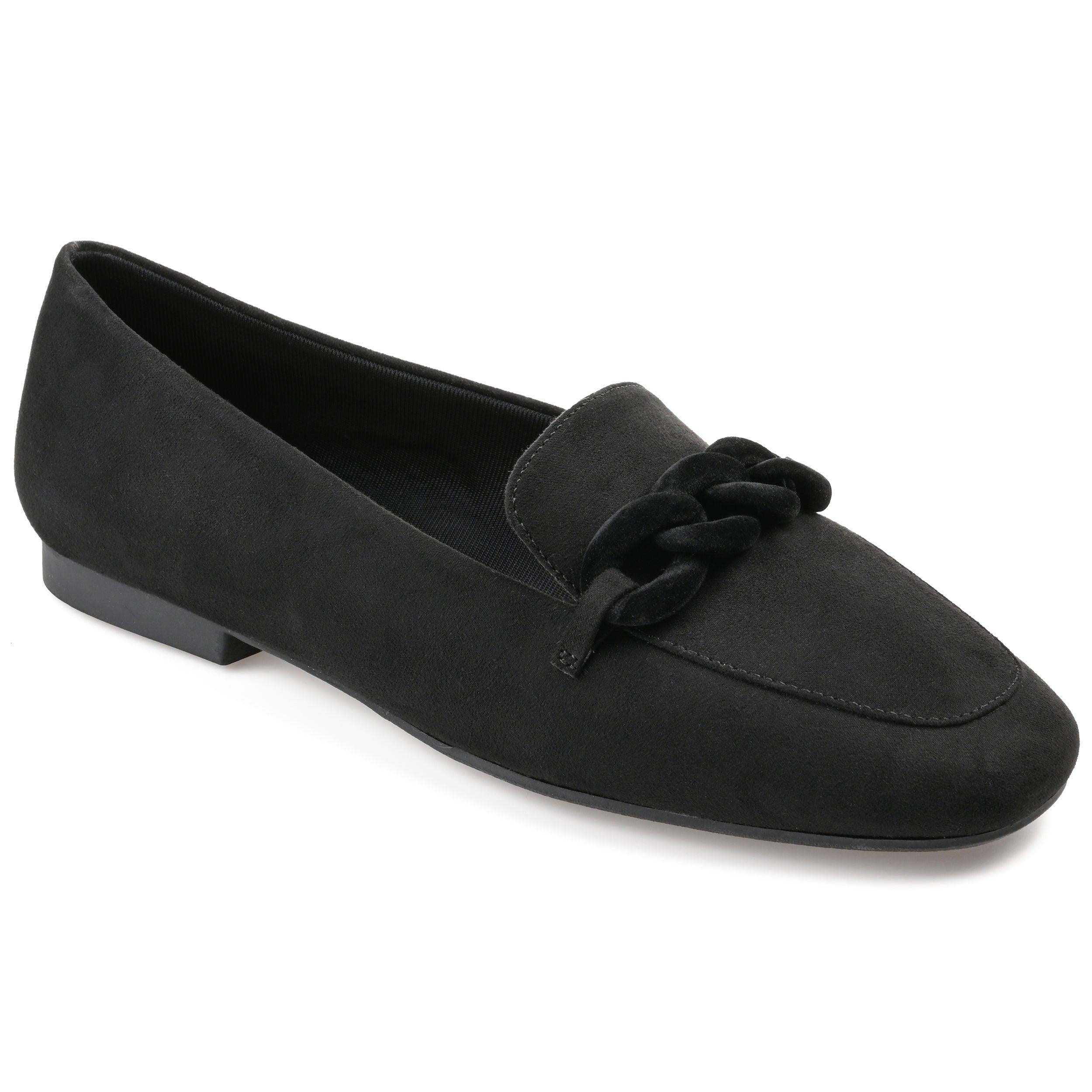 完売 ジュルネ コレクション Journee Collection Womens Black Slip On