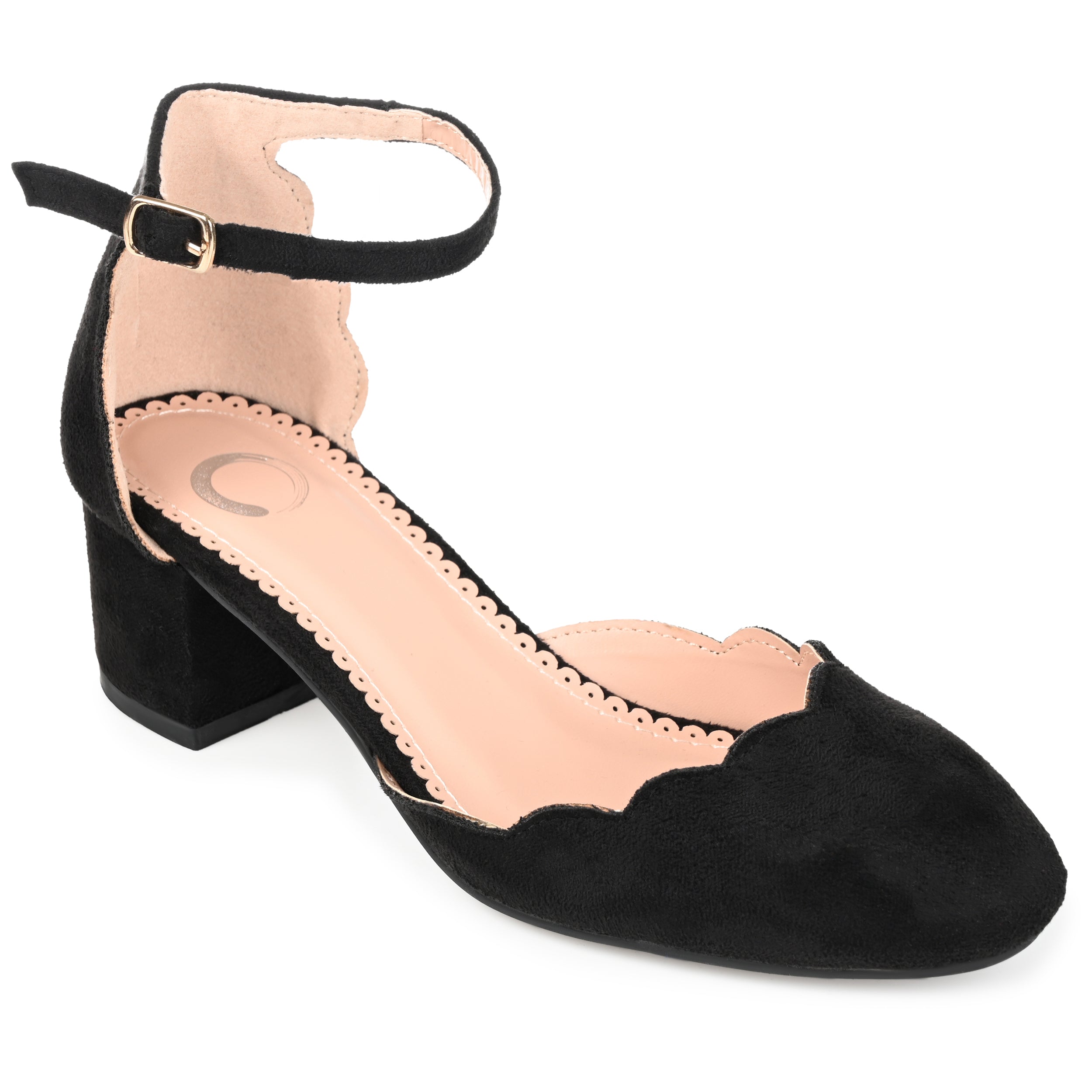 Edna Pump | Women's Scalloped Heel | Journee Collection
