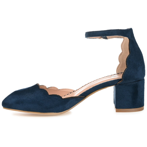 Edna Pump | Women's Scalloped Heel | Journee Collection