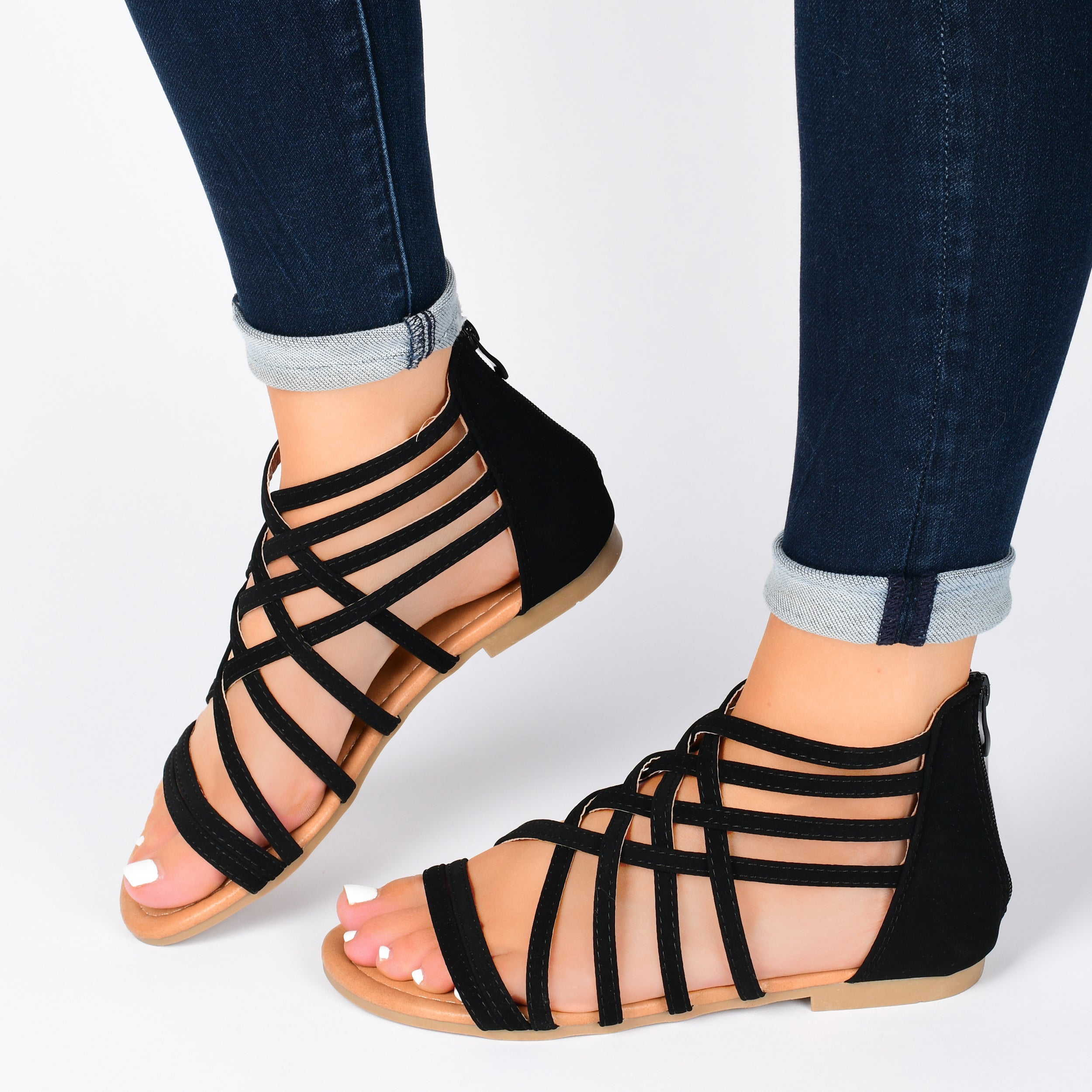 Hanni Wide Width Sandals, Women's Strappy Flats