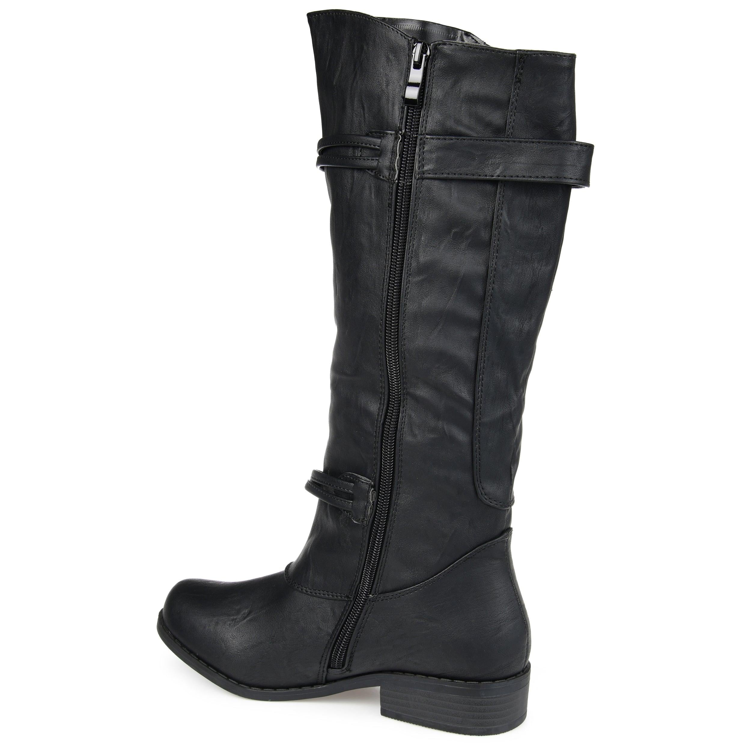 Harley Heeled Boots | Faux Leather Boots | Journee Collection