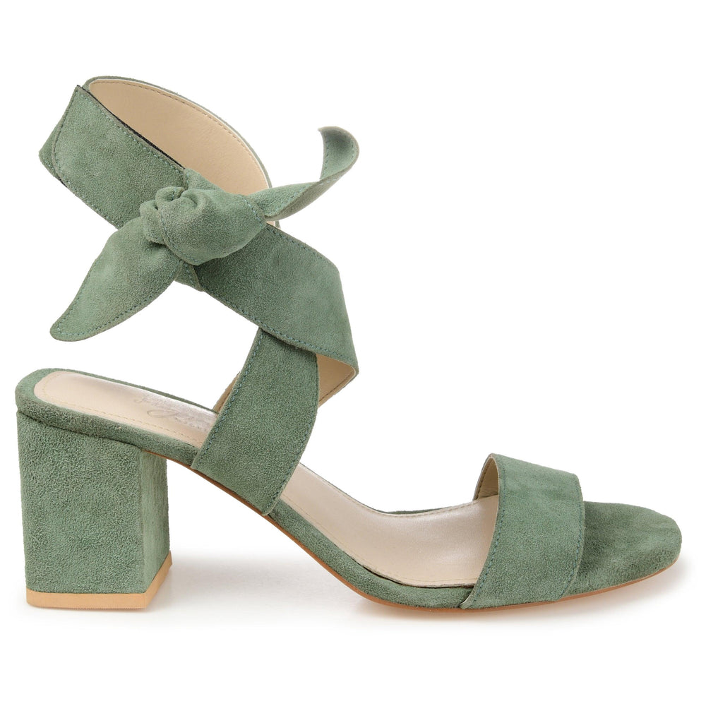 HETHER STRAPPY BLOCK HEELS IN SUEDE