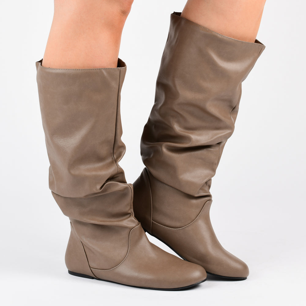 JAYNE KNEE HIGH BOOTS IN WIDE CALF