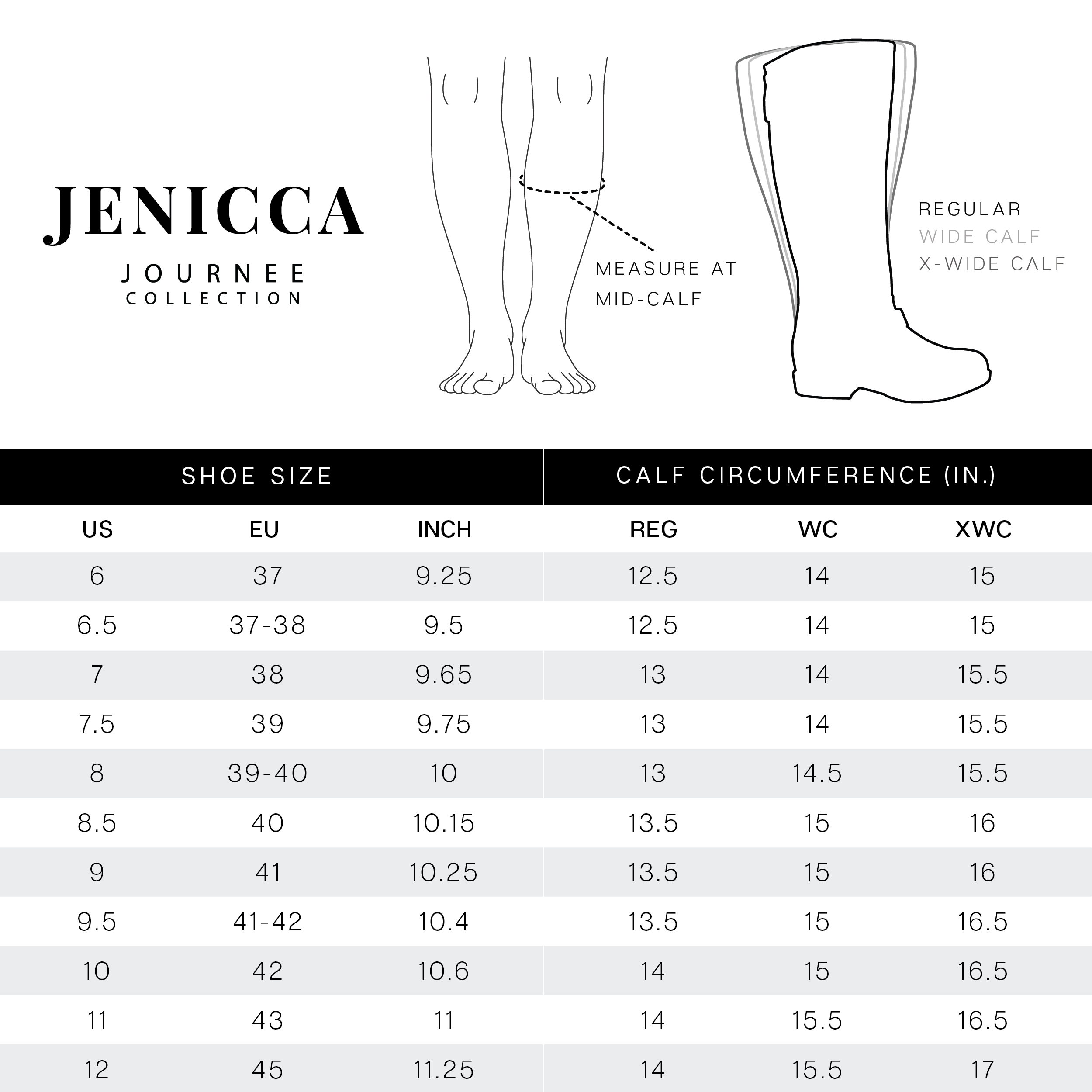 JENICCA EXTRA WIDE CALF - Journee Collection