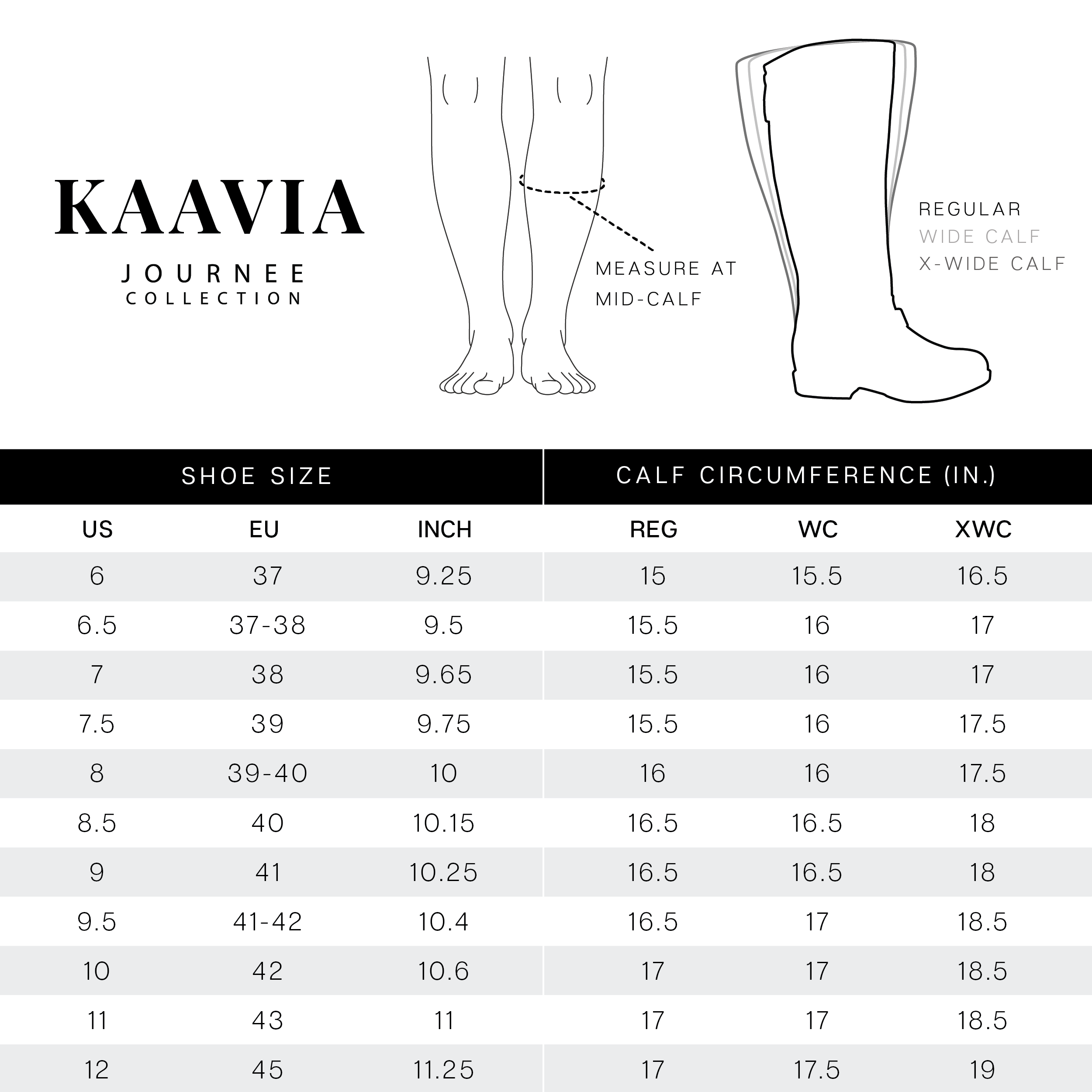 KAAVIA EXTRA WIDE CALF - Journee Collection