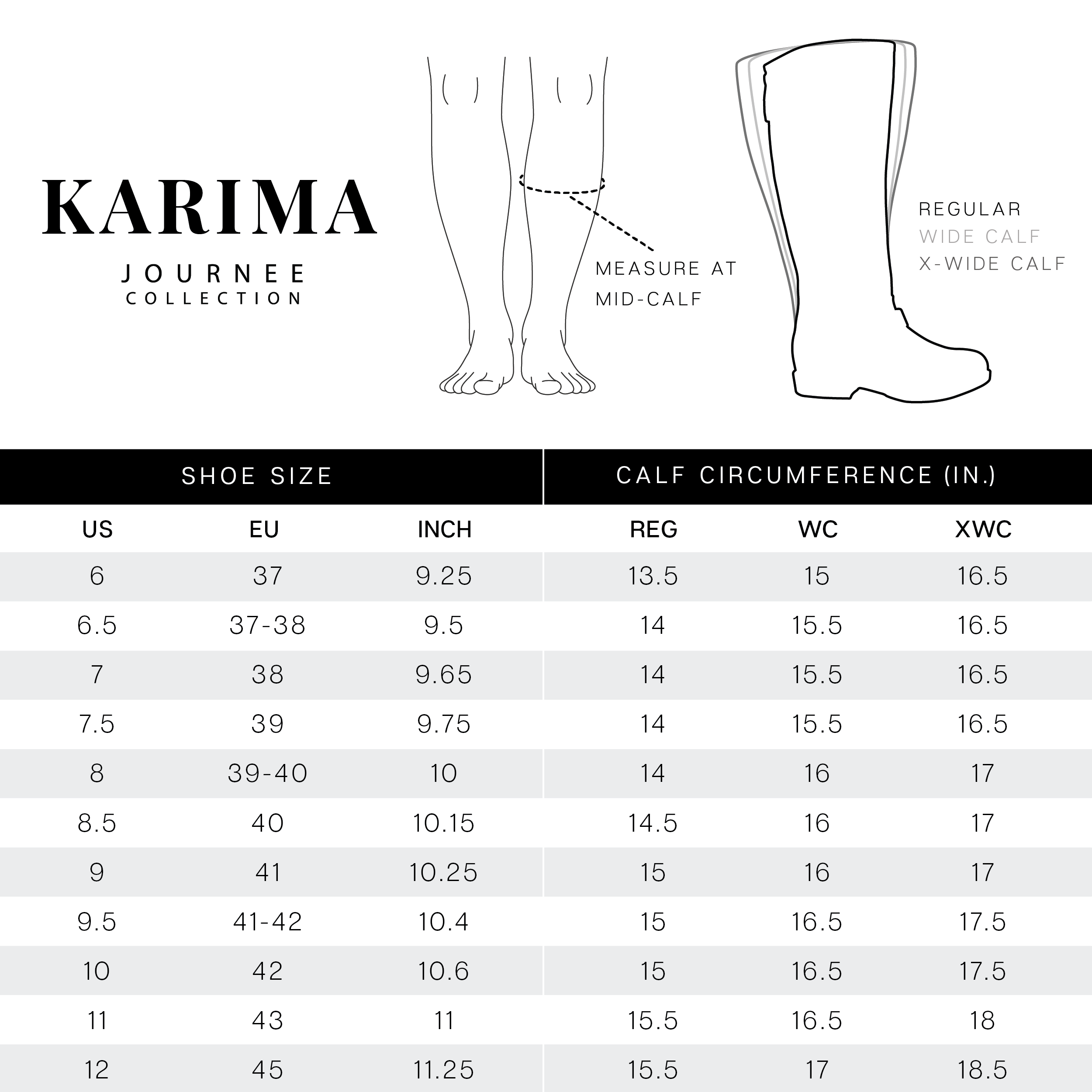 KARIMA EXTRA WIDE CALF - Journee Collection