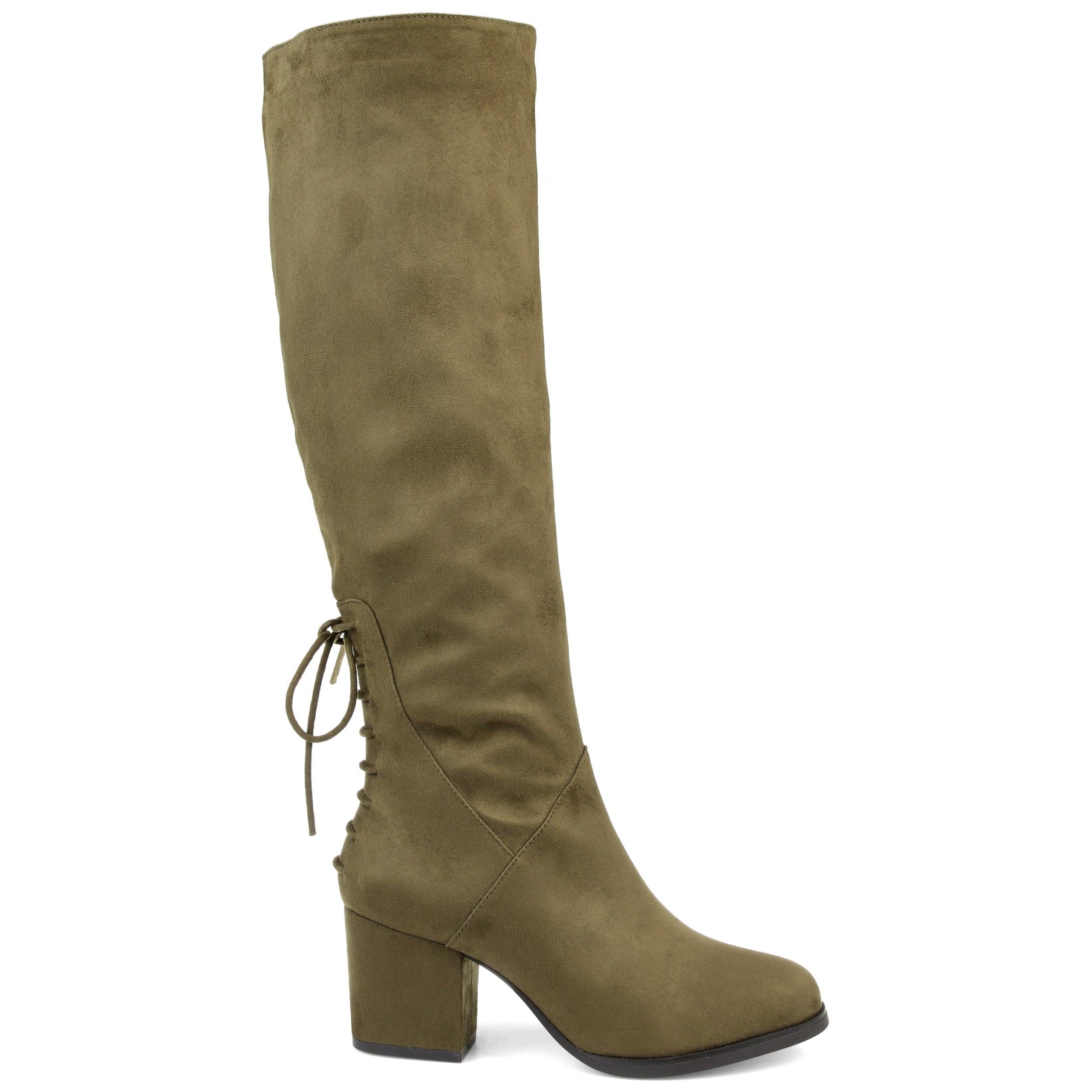 Olive wide calf boots Clearance