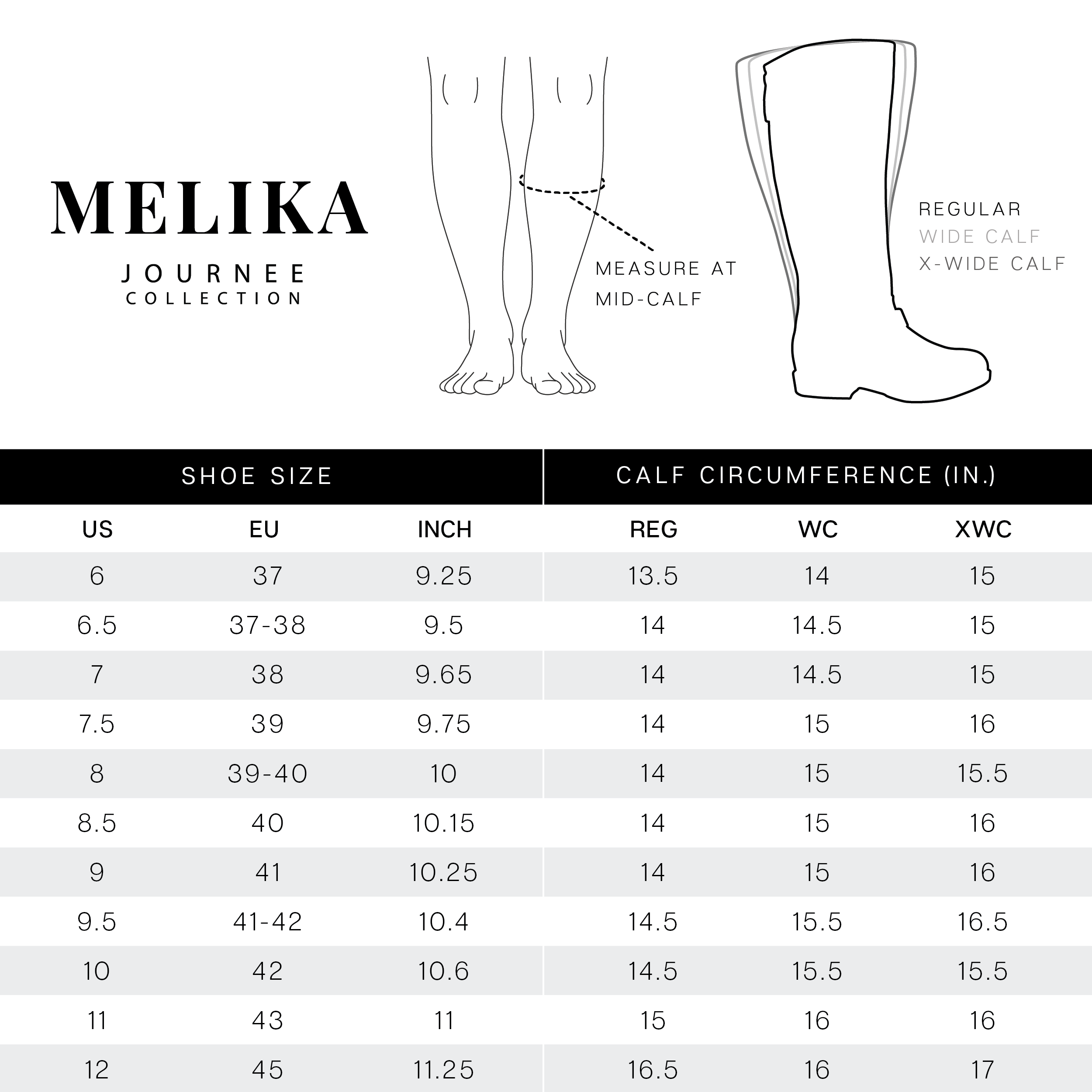 MELIKA EXTRA WIDE CALF - Journee Collection